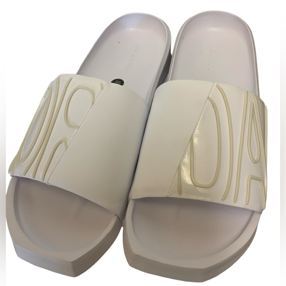 Nike Jordan NOLA Women's Sandals Slippers Slides Flip-Flops WHITE